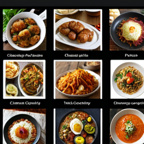 **

A vibrant online cooking community forum. Focus on a channel displaying shared photos of user-created dishes. Include diverse food styles and happy interactions. The overall mood is welcoming and inclusive, reflecting a sense of belonging.

**